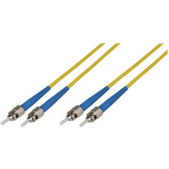 Camplex Duplex ST to Duplex ST Singlemode Fiber Optic Patch Cable (Yellow, 32.8')