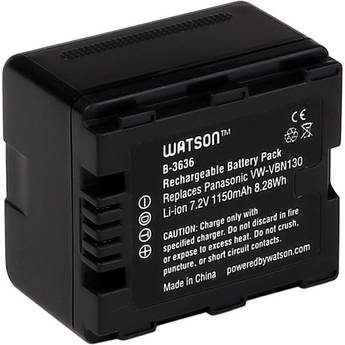 Watson VW-VBN130 Lithium-Ion Battery Pack (7.2V, 1150mAh)