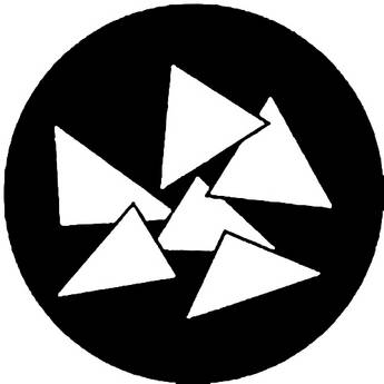Rosco Steel Gobo #7415 - Triangles - Size E