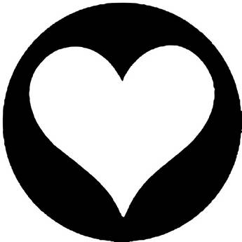 Rosco Steel Gobo #7943 - Heart - Size B
