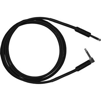 RapcoHorizon G1S Series Guitar Cable with 1/4" to Right-Angled Shrink over Barrel Connectors (10', Black)