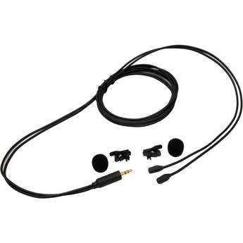 Microphone Madness MM-BSM-6 Micro Binaural Stereo Microphones with Shure Holding Clips (Black)