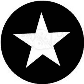 Rosco Steel Gobo #7708 - Five Point Star