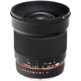 Bower 16mm f/2.0 ED AS UMC CS Lens for Four Thirds Mount