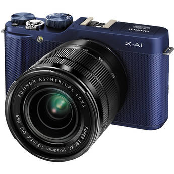 FUJIFILM X-A1 Mirrorless Digital Camera with 16-50mm Lens (Indigo Blue)