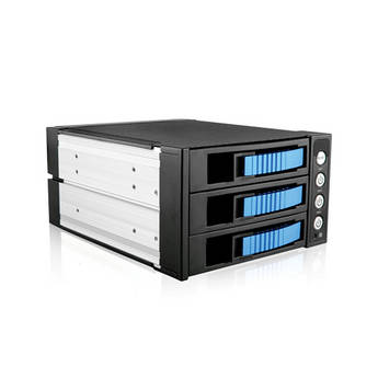 iStarUSA 5.25 to 3.5" SAS/SATA 6.0 Gb/s Hot-Swap Cage (Blue)