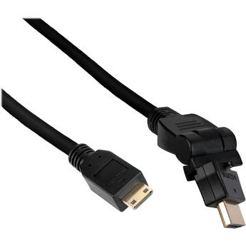 Pearstone High-Speed Mini-HDMI to Swiveling HDMI Cable (10')