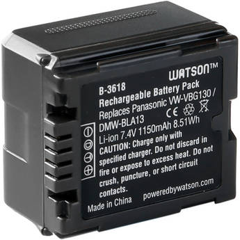 Watson VW-VBG130 Lithium-Ion Battery Pack (7.4V, 1150mAh)