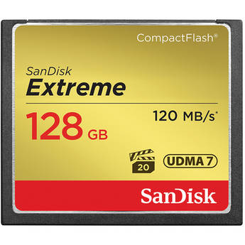 SanDisk 128GB Extreme CompactFlash Memory Card