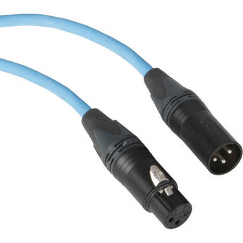 Kopul Premium Performance 3000 Series Neutrik XLR Male to XLR Female Microphone Cable (25', Blue)