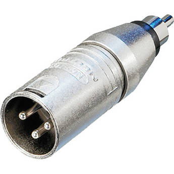 3-Pole XLR Male to RCA Male Adapter