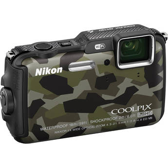 Nikon COOLPIX AW120 Waterproof Digital Camera (Camouflage)