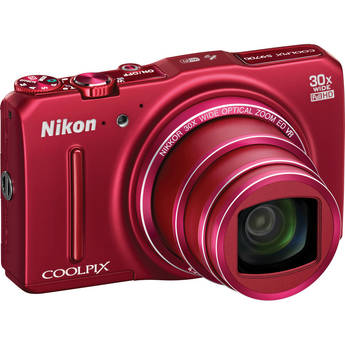 Nikon COOLPIX S9700 Digital Camera (Red)