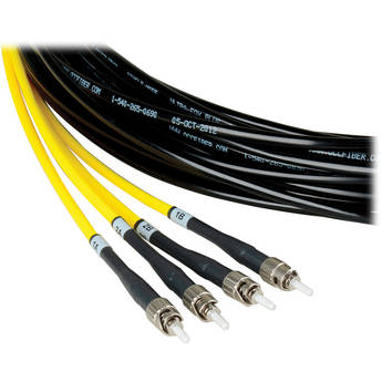 Camplex Four-Channel ST Single-Mode Fiber Tactical Snake Cable (100')