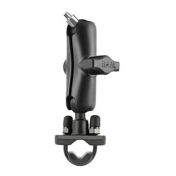 RAM Mounts Handlebar Rail Mount with U-Bolt Base & 1" Ball Adapter-1/4"-20 Thread