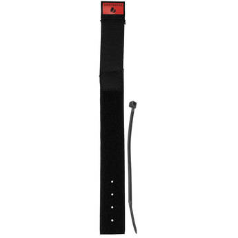 Pearstone 1 x 9" Touch Fastener Cable Straps (Black, 10-Pack)