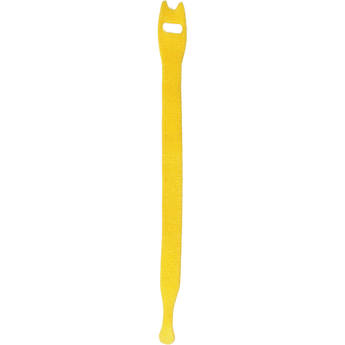 Pearstone 0.5 x 12" Touch Fastener Straps (Yellow, 10-Pack)