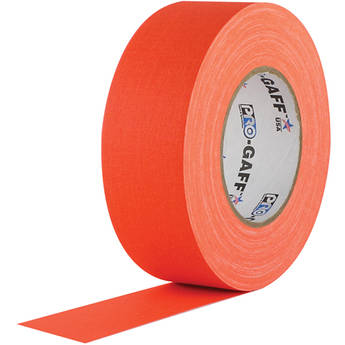 Visual Departures Gaffer Tape (Fluorescent Orange, 2" x 50 Yards)