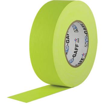 Visual Departures Gaffer Tape (Fluorescent Yellow, 2" x 50 Yards)