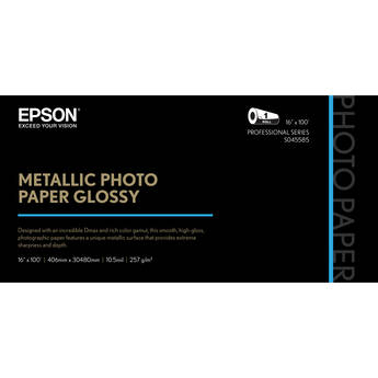 Epson Metallic Photo Paper Glossy (16" x 100', 1 Roll)