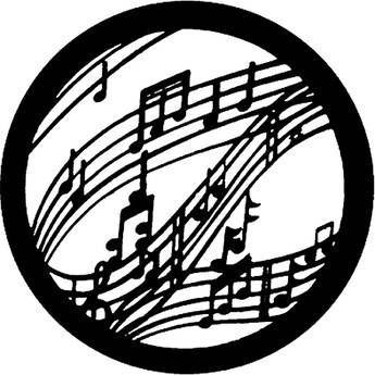 Rosco Steel Gobo #7770 - Music - Size B