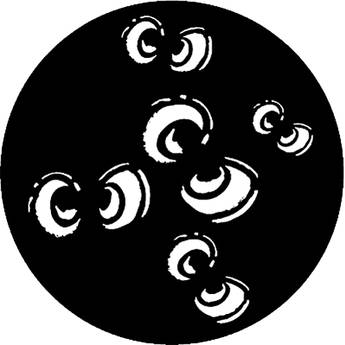 Rosco Standard Steel Gobo #78106E Eyes (E = Size 37.5mm)