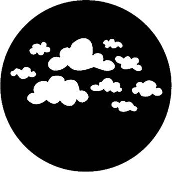 Rosco Standard Steel Gobo #78169A Childish Clouds (A = Size 100mm)