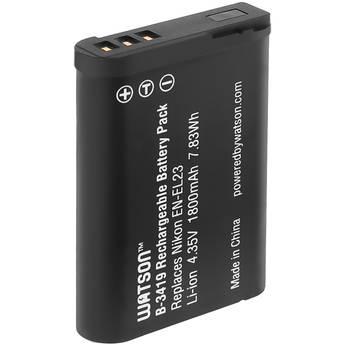 Watson EN-EL23 Lithium-Ion Battery Pack (4.35V, 1800mAh)