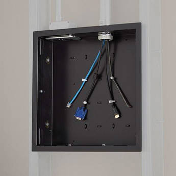 Chief PAC526F Large In-Wall Storage Box with Flange (Black)