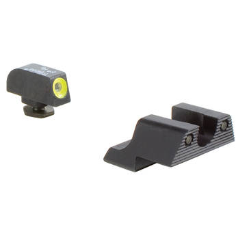 Trijicon HD Night Sight Set for Glock 42/43 Pistol (Yellow Front Disk, Matte Black)