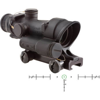 Trijicon 4x32 ACOG LED-Illuminated Riflescope (Matte Black, Green Horseshoe)