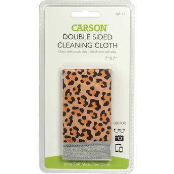 Carson Double-Sided Cleaning Cloth (Safari Leopard, 7 x 7")