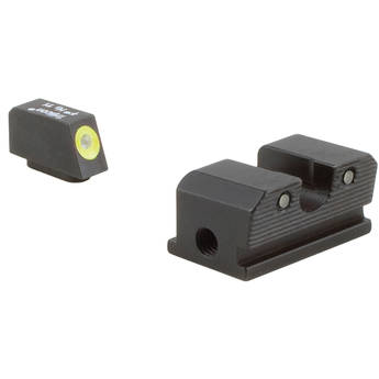 Trijicon HD Night Sight Set for Walther P99/PPQ Pistol (Yellow Front Disk, Matte Black)