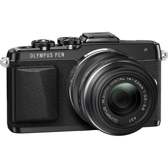 Olympus PEN E-PL7 Mirrorless Micro Four Thirds Digital Camera with 14-42mm f/3.5-5.6 II R Lens (Black)
