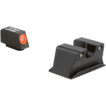 Trijicon HD Night Sight Set for Walther PPS/PPX Pistol (Orange Front Disk, Matte Black)