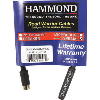 Hammond 8-Pin to 1/4" Female TS Adapter (12")