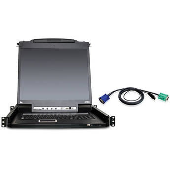 ATEN Aten CL5716MUKIT 16-Port 17" Single Rail LCD KVM Console Bundle