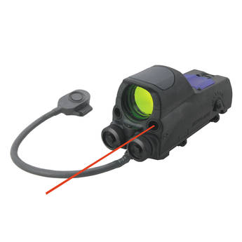 Meprolight 1x30 Mepro MOR Reflex Sight with Red/IR Laser (Bulls Eye Reticle)