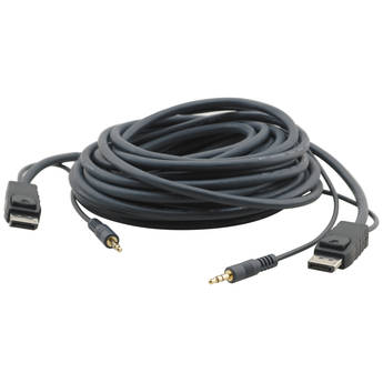 Kramer C-MDPMA/MDPMA Flexible DisplayPort & 3.5mm Stereo Audio Cable (3')