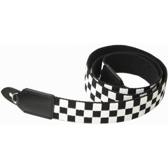 Black Label Bag Checkered Canvas Camera Strap - 40"