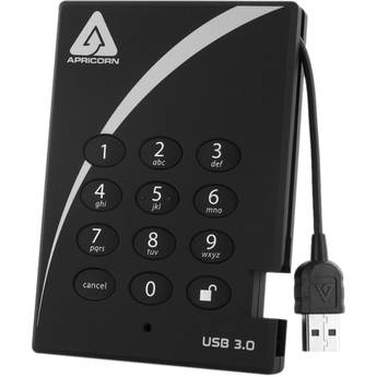 Apricorn 256GB Aegis Padlock USB 3.0 Hardware-Encrypted Solid State Drive