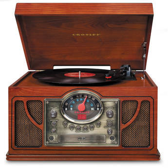 Crosley Radio Symphony Sound System with Turntable, CD-Player, and AM/FM Radio (Paprika)