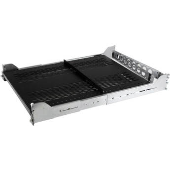 StarTech UNISLDSHF192 2U Vented Sliding Rack Shelf w/ Adjustable Mounting Depth