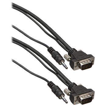 Comprehensive 25' (7.6 m) Pro AV/IT Series Micro VGA HD15 Plug to Plug with Audio Cable