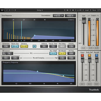 Waves TrueVerb - Real Room Simulation Plug-In (Native/SoundGrid, Download)