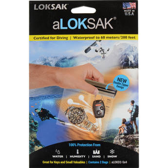 LOKSAK aLOKSAK 5 x 4" Waterproof Bags (2-Pack)
