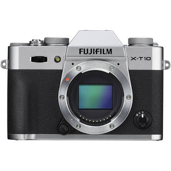 FUJIFILM X-T10 Mirrorless Digital Camera (Silver, Body Only)