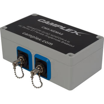 Camplex NO4FDW-A OpticalCON QUAD to 4 ST Female Singlemode Breakout Adapter Box