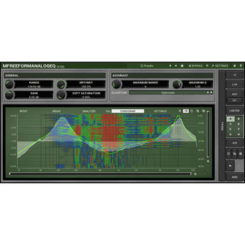 MeldaProduction MFreeFormAnalogEQ - Customizable Filter Shape Parametric EQ Plug-In (Download)