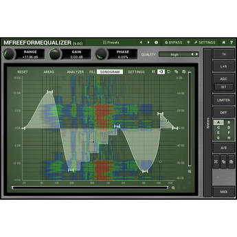 MeldaProduction MFreeformEqualizer - Customizable Filter Shape EQ Plug-In (Download)